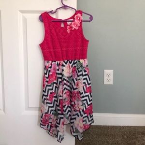 Pinky Floral Pink Dress